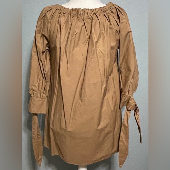 Velzera Gold Embroidered Tunic Dress Floral Birds Boho Peasant Artisan Large - Picture 3 of 8